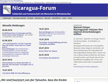 Tablet Screenshot of nicaragua-forum.de